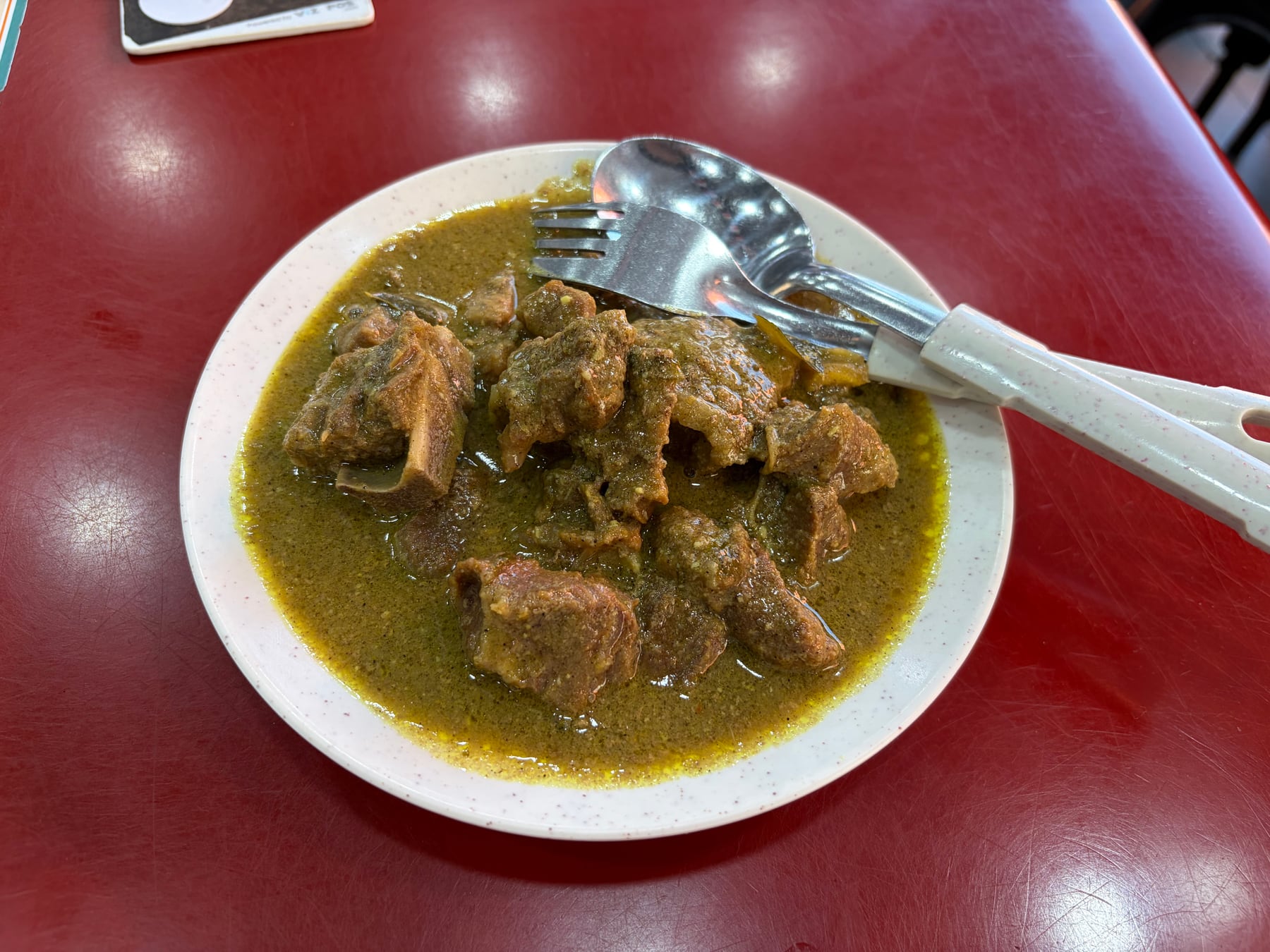 S$5.50のマトンカレー